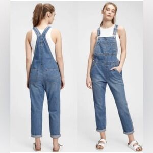 GAP Sz S Patch Pockets Mid Wash Adjustable Straps  Overalls